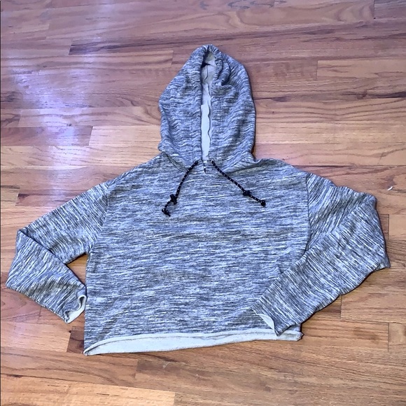 size small pink Victoria secret cropped hoodie - Picture 1 of 5